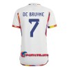 Virallinen Fanipaita Belgia De Bruyne 7 Vieraspelipaita MM-Kisat 2022 - Miesten